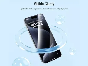 گلس آیفون 15 پرومکس نیلکین Nillkin EZ set tempered glass screen protector iPhone 15 Pro Max 6.7