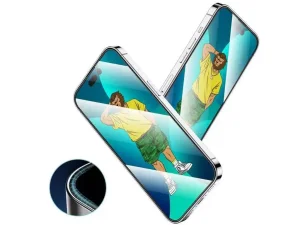 گلس آیفون 14 پلاس گرین Green iphone 14 Plus 3D Silicone Glass GN3DSHD14M