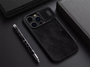 کیف کلاسوری آیفون 15 پرو نیلکین Nillkin Apple iPhone 15 Pro Qin Pro leather case