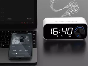 اسپیکر بلوتوث همراه با ساعت آلارم دار رسی Recci Clock Bluetooth Wireless Speaker RSK-W11