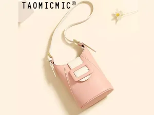 کیف دوشی زنانه طرح چرم TAOMICMIC D7060 Crossbody Phone Bag