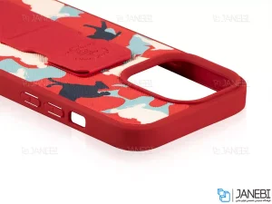 قاب چرمی طرح ارتشی آیفون 13 پرو پولو Polo Apple iPhone 13 Pro Army Leather Case