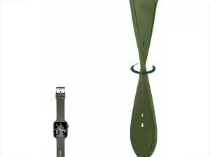 بند سیلیکونی طرح چرم اپل واچ 38 و 40 میلی متر گرین Green Elite Silicone Apple Watch 38/40mm