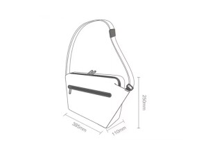 کیف دوشی شیائومی Shoulder Bag Xiaomi 90 Points Functional Messenger Bag (2068)