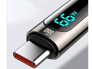 کابل یواس‌بی به تایپ‌سی بیسوس Baseus CASX020006 66W USB to Type-C Digital Display Fast Charging Data Cable 1M