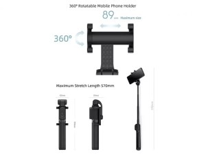 مونوپاد و سه پایه بلوتوث شیائومی Xiaomi Mi Zoom Selfie Stick Extendable Selfie Stick Tripod XMZPG05YM