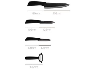 ست چاقو و پوست کن شیائومی Xiaomi HUOHOU Nano Ceramic Knife Set
