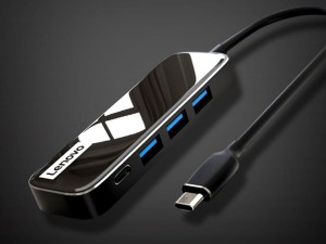 هاب تایپ‌سی با 4 پورت لنوو Lenovo EC04 USB 3.0 HUB Adapter Multi USB Splitter