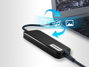 هاب و رم‌ریدر تایپ‌سی با 5 پورت لنوو Lenovo 5 in 1 USB-C HUB HDMI 4K EH05