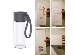 بطری آب شیشه ای قابل حمل شیائومی Xiaomi SJ010301 480ML Crystal Water Bottle BPA Free