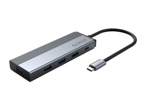 هاب آداپتور تایپ سی اوریکو Orico 5 Port Type-C 4 x USB3.0|1 x PD|Docking Station(5SXA-GY)