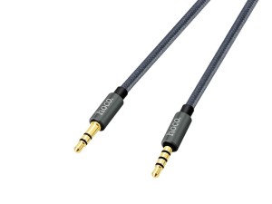 کابل انتقال صدا میکروفون دار هوکو Hoco Cable UPA04 Noble sound AUX with mic and button