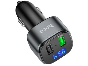 شارژر فندکی با قابلیت پخش موسیقی و امکان برقراری تماس هوکو Hoco Car charger E67 with wireless FM transmitter