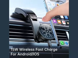 هولدر و شارژر بی سیم داخل خودرو دارای فن خنک کننده موبایل مک دودو MCDODO CH-2130 Wireless Car Charger