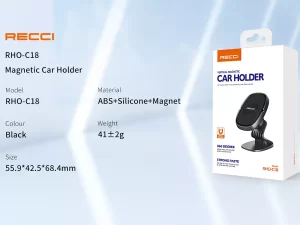 هولدر مگنتی موبایل داخل خودرو رسی Recci RHO-C18 Magnetic Car Holder