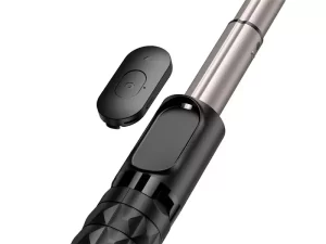 مونوپاد سه‌پایه‌دار مک دودو دارای ریموت‌کنترل و نورافشان MCDODO MDD SS-1781 Aluminum Alloy Extendable Rod Selfie