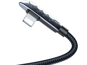 کابل گیمینگ شارژ سریع و انتقال دیتا Lightning جویروم JOYROOM S-1230K3 USB to Lightning Elbow Gaming Fast Charging Data Cable 2.4A 1.2M