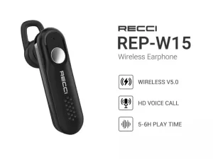 هندزفری بی سیم تک گوش رسی Recci single ear wireless earphone REP-W15