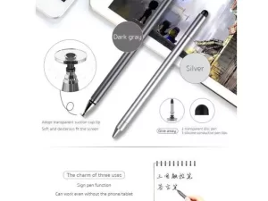 قلم لمسی عمومی سه سر کوتتسی Coteetci three-in-one universal capacitive pen 62001-GY
