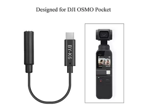 کابل تبدیل بویا Boya BY-K6 3.5mm TRS Female to Type-C Male Audio Adapter for DJI OSMO Pocket