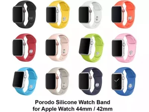 بند سیلیکونی اپل واچ 44/42 میلی متری پورودو Porodo Apple Watch 44/42 mm silicone strap
