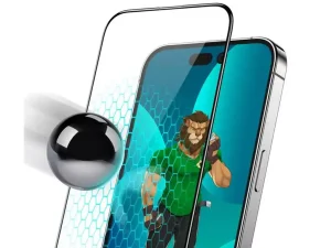 گلس آیفون 14 پرومکس سه بعدی تمام صفحه گرین Green iPhone 14 Pro Max 3D HD-Pet Full Glass GN3DPHD14ProMax