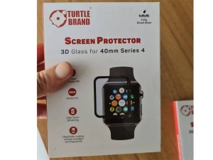 محافظ صفحه نمایش تمام چسب اپل واچ 40 میلی‌متری ترتل Turtle Brand Screen Guard iWatch 40mm 3D Glass