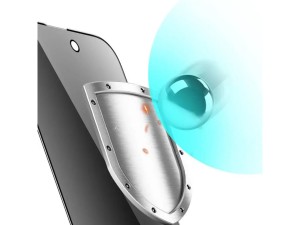 محافظ صفحه نمایش شیشه ای حریم شخصی آیفون 14 گرین Green iPhone 14 9H Steve Privacy Anti-Peeping Full Glass