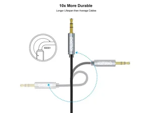 کابل انتقال صدا دو سر جک 3.5 میلی متری 1.2 متری چویتک Choetech 3.5mm Audio Cable AUX002