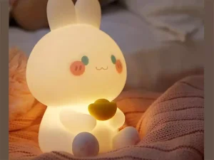 چراغ رومیزی فانتزی شارژی تایمردار Youqian Rabbit Night Lamp XR-MM-L2208