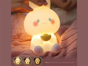 چراغ رومیزی فانتزی شارژی تایمردار Youqian Rabbit Night Lamp XR-MM-L2208