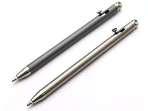 خودکار تیتانیومی قابل اتصال به جاکلیدی Creative pure titanium mini bolt pen EDC portable