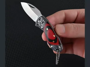 چاقو آنباکسینگ تاشو استیل ضدزنگ mini folding knife stainless steel self-defense fruit