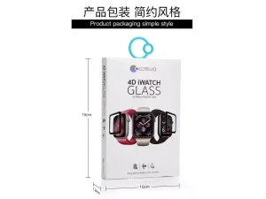 محافظ صفحه اپل واچ 1/2/3 42 میلی متری کوتتسی Coteetci 4D full glue glass Watch 1/2/3 CS2216-42