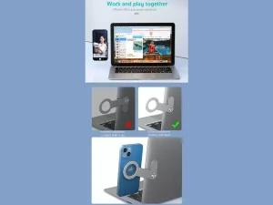هولدر موبایل مگنتی قابل اتصال به لپ تاپ کوتتسی Coteetci SD-41 Notebook expansion magnetic bracket 51006