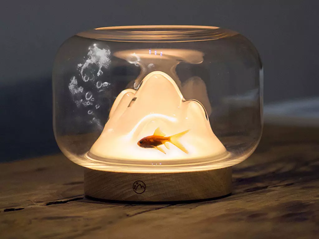 چراغ خواب فانتزی رومیزی شارژی Warm Mountain Lamp Simple Night Light Small Warm Lamp Creative