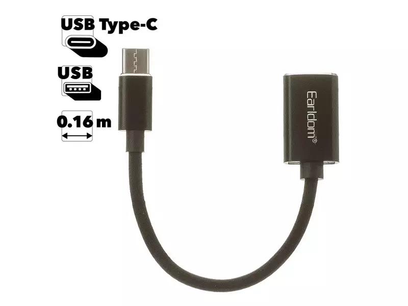 مبدل اوتی‌جی یواس‌بی به تایپ سی ارلدام Earldom ET-OT85 USB adapter for Type C