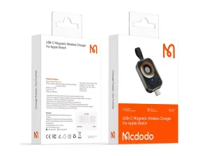 شارژ وایرلس مگنتی اپل واچ سری 1، 2، 3، 4، 5، 6، 7، 8، اس ای و اولترا مک دودو Mcdodo Cookie pro Wireless Magnetic Charger Apple Watch ch-2062