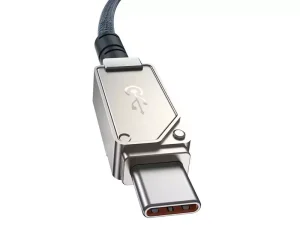 کابل شارژ سریع تایپ سی به لایتنینگ 20 وات 1 متری بیسوس Baseus USB-C to IP Aramid Fiber Braiding Fast Charging Cable