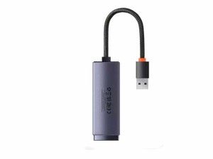 مبدل یواس‌بی به پورت شبکه بیسوس Baseus Ethernet Adapter USB to RJ45 LAN Port WKQX000113
