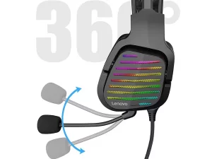 هدفون گیمینگ سیمی با کابل یواس‌بی لنوو Lenovo G40 Stereo Wired Gaming Earbuds