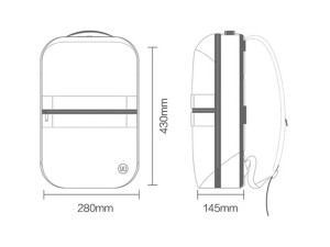 کوله پشتی ضد آب شیائومی Xiaomi 90 Points Ninetygo Manhattan Backpack 2111
