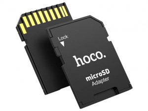 نگهدارنده و مبدل کارت حافظه هوکو Hoco HB22 TF to SD card holder