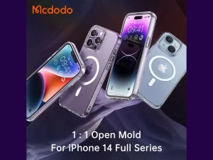 قاب محافظ مگ سيف آیفون 14 نیمه شفاف مک دودو Mcdodo Crystal PC-3090 Apple iPhone 14 Magsafe Case
