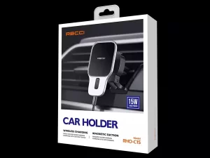 هولدر و شارژر بی سیم موبایل مگنتی داخل خودرو رسی Recci RHO-C15