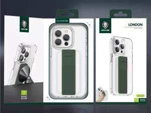 قاب محافظ شیشه ای آیفون 14 پرو گرین Green iphone 14 Pro London Grip Case