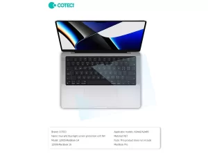 محافظ صفحه نمایش ضد اشعه آبی مک بوک پرو 14 اینچ کوتتسی Coteetci screen soft film Macbook Pro&quot;14 12005
