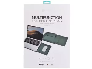 کاور مک بوک پرو 16 اینچ A2141 با قابلیت هولدر و پد موس کوتتسی Coteetci Multi Functional Leather Liner Bag MacBook Pro 16&quot; MB1088
