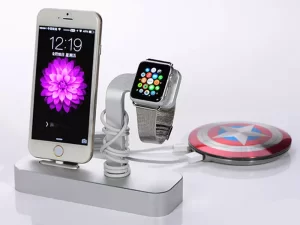 پایه شارژ اپل واچ و آیفون Coteetci Apple Watch &amp; iPhone Charge Base