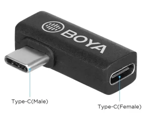 مبدل میکروفون بویا BOYA by-K5 Type-C Male to Type-C Female Adapter
